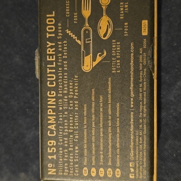 Gentlemen's HardwareGentlemen's Hardware Camping Cutlery Utensil Multi Tool, $27 - Picture 5 of 5